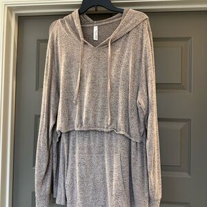 Latched Mama Heathered Pink Hoodie